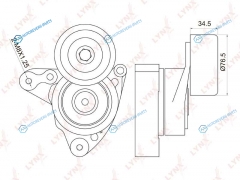 PT-3014 Натяжитель ремня навесного оборудования