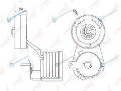 PT-3040 Натяжитель ремня навесного оборудования
