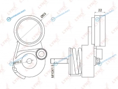 PT-3033 Ролик натяжной навесного оборудования