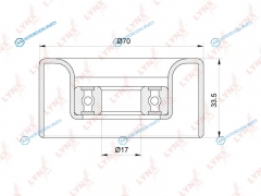 PB-5380 Ролик натяжной приводного ремня