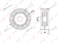 PB-5193 Ролик натяжной приводного ремня