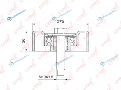 PB-7178 Ролик обводной приводного ремня