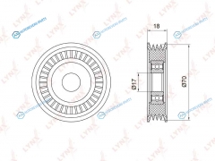 PB-5023 Ролик натяжной приводного ремня