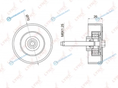 PB-7023 Ролик обводной приводного ремня