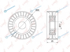 PB-5202 Ролик натяжной приводного ремня