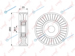 PB-5219 Ролик натяжной приводного ремня