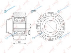 PB-7119 Ролик обводной приводного ремня