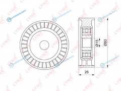 PB-5340 Ролик натяжной приводного ремня
