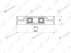 PB-5041 Ролик натяжной приводного ремня