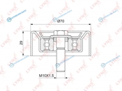 PB-7207 Ролик обводной навесного оборудования