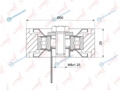 PB-7232 Ролик обводной приводного ремня