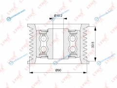 PB-7262 Ролик обводной приводного ремня