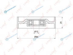 PB-5015 Ролик натяжной приводного ремня