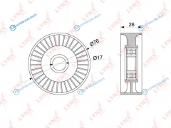 PB-5264 Ролик натяжной приводного ремня