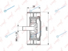 PB-5132 Ролик натяжной приводного ремня
