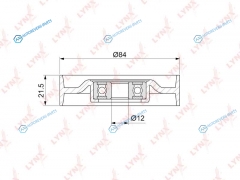 PB-5052 Ролик натяжной приводного ремня