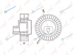 PB-7003 Ролик обводной приводного ремня