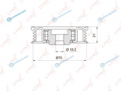 PB-5012 Ролик натяжной навесного оборудования