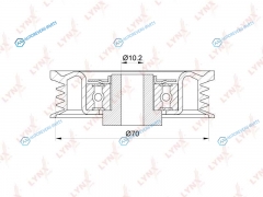 PB-5054 Ролик натяжной приводного ремня