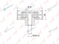 PB-7005 Ролик обводной приводного ремня