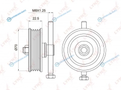PB-5042 Ролик натяжной приводного ремня