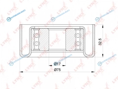 PB-5318 Ролик натяжной приводного ремня