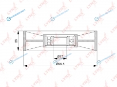 PB-5230 Ролик натяжной навесного оборудования