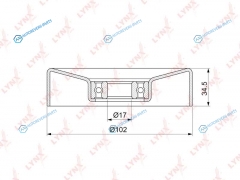 PB-5373 Ролик натяжной приводного ремня