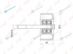 PB-7026 Ролик обводной приводного ремня