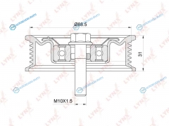 PB-7061 Ролик обводной приводного ремня