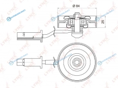 PB-5019 Ролик натяжной приводного ремня