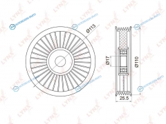 PB-7008 Ролик обводной приводного ремня