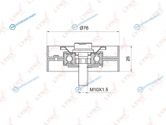 PB-7028 Ролик обводной приводного ремня