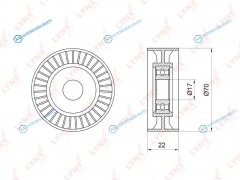 PB-7015 Ролик обводной приводного ремня