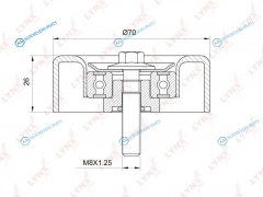 PB-7009 Ролик обводной приводного ремня