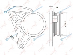 PB-5037 Ролик натяжной навесного оборудования