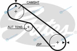 K015405XS Комплект ремня ГРМ