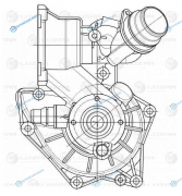 LWP 3001_насос водяной!| Chery Tiggo 13>|Fora 06> 1.6i|1.8i