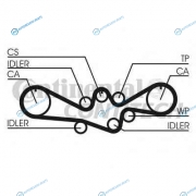 CT792 Ремень ГРМ