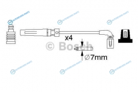 0 986 356 987 Комплект высоковольтных проводов