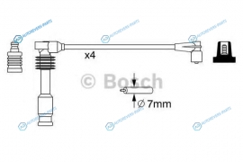 0 986 357 237 Комплект высоковольтных проводов