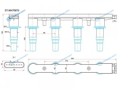 ST-96476979 Катушка зажигания CHEVROLET AVEO II 08-CRUZE 09-LACETTI 05- (модуль)