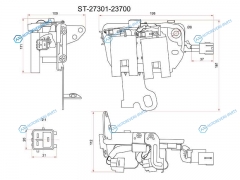 ST-27301-23700 Катушка зажигания KIA CERATO 04-SPORTAGE 04- HYUNDAI ELANTRA 00-06TUCSON 04-10