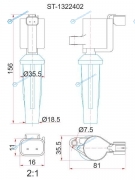 ST-1322402 Катушка зажигания MAZDA 3 2.0 LF BK 04-TRIBUTE 2.3 L3-VE 04-FORD FOCUS IIC-MAX 1.82.0 04-