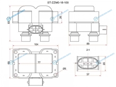 ST-ZZM0-18-100 Катушка зажигания MAZDA 323 BJMPV LW 99-02