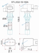 ST-L3G2-18-100A Катушка зажигания MAZDA 6ATENZA 2.3 GGGHGY 05-MPV LY3 06-MAZDA 3AXELA BK35 06-