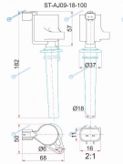 ST-AJ09-18-100 Катушка зажигания MAZDA AJ TRIBUTE 3.0 EPFW 00-MPV LWFW 02-