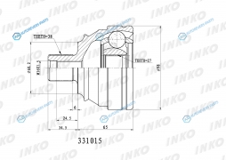 331015 Стойка амортизационная - Excel-G | перед лев