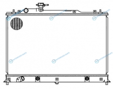 LRc 251LL Радиатор охл. для ам Mazda CX-7 (07-)