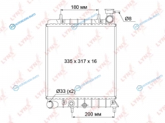 RB-1046 Радиатор охлаждения паяный MT